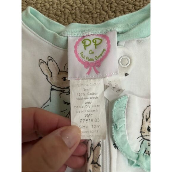 Posh Pickle 12m Peter Rabbit Zip Romper - Picture 4 of 4